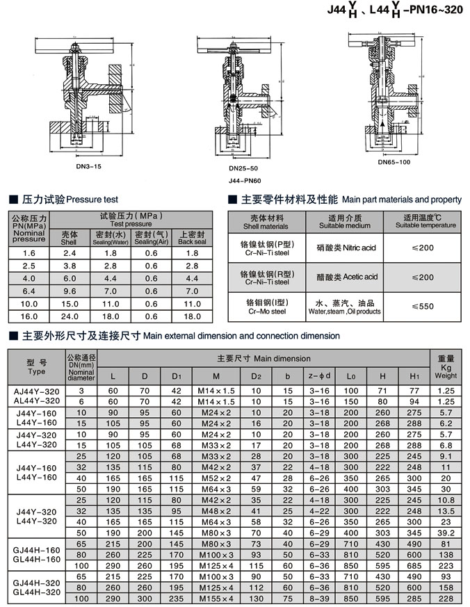 角式截止阀,J44H角式截止阀应用规范